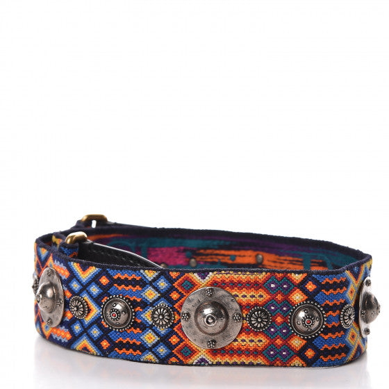 Christian Dior Limited Edition Canvas Studded Bohemian-Inspired Shoulder Strap ladies