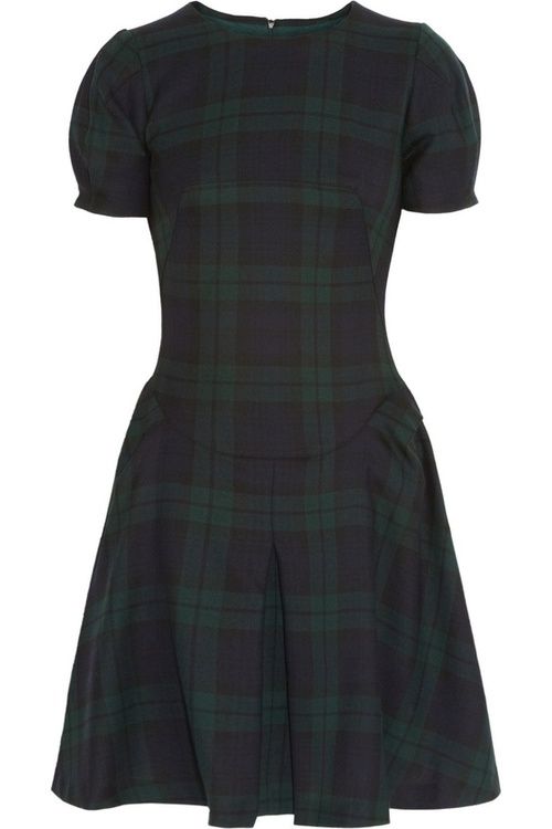 ALEXANDER MCQUEEN MCQ Tartan wool dress Size I 40 XS ladies