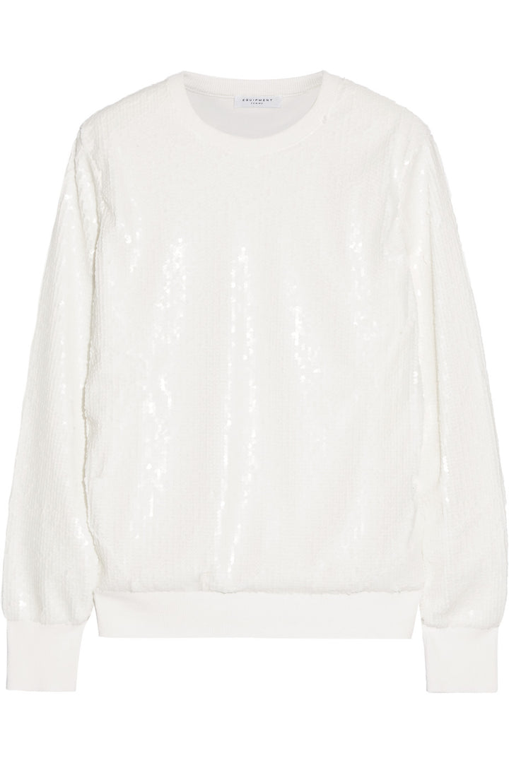 EQUIPMENT SEQUINED SHANE SWEATER W/ TAGS SIZE L LARGE LADIES