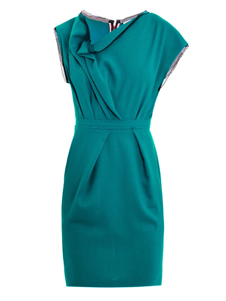 Roksanda Ilincic 'Peridot wool dress in a stunning teal green Ladies Roksanda Ilincic 'Peridot wool dress in a stunning teal green Ladies