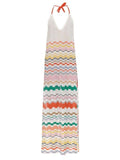 MISSONI MARE Geometric-knit maxi dress size I 44 UK 12 US 8  ladies