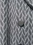 FENDI fur pockets wool & alpaca leather-trimmed coat Size I 40 S small ladies