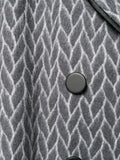 FENDI fur pockets wool & alpaca leather-trimmed coat Size I 40 S small ladies
