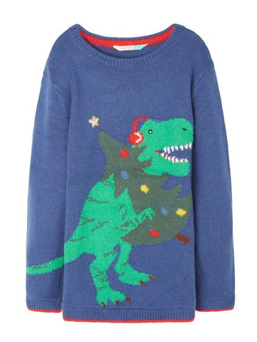 John Lewis Dinosaur Intarsia knit KIDS Jumper Sweater Top 3 Years old Boys Children