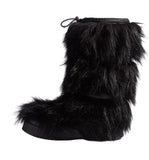 PRADA Faux Fur Tall Boot Size 36.5 UK 3.5 US 6.5 ladies