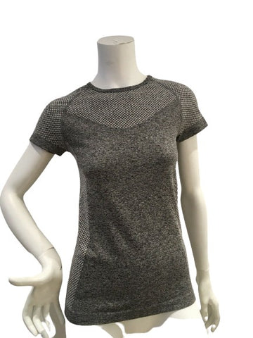 WORK OUT Women's Slim fit Grey T Shirts SIZE UK 10 / 12 ladies
