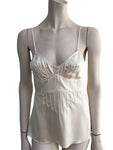 CHANEL Ivory Silk Camisole Cropped Top F 36 UK 9 US 4 ladies