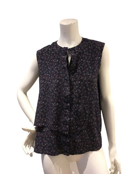 CRUISE Brazil Sleeveless Button Paisley Print Blouse Size 40 UK 12 US 8 ladies