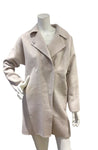 Selected Femme Oversized Pale pink wool cashmere coat Size F 34 XS ladies