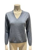 McKenzy Blue Wool Knit Jumper Sweater Size L large ladies