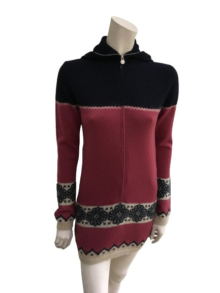 CHANEL 2013 PARIS WOOL MOHAIR HOODED SWEATER DRESS  Ladies