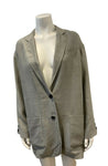 JOSEPH Women's Grey Linen Oversized Blazer Size F 38 UK 10 US 8 ladies