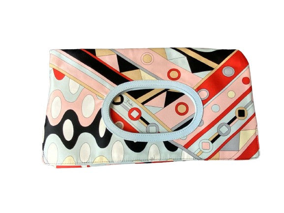 EMILIO PUCCI Printed Fold Over Clutch Bag ladies