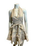 Beige Nude Fit & Flare Dress I 40 D 34 UK 8 US 4 ladies