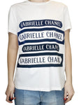 CHANEL 2017 Gabrielle Chanel Velvet T-Shirt F 42 UK 14 US 12 ladies