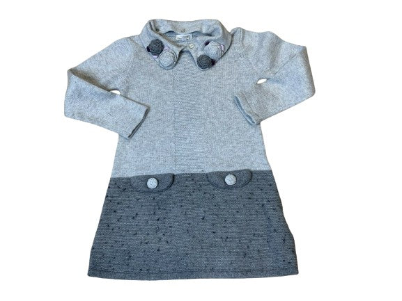 Mayoral Chic GORGEOUS Knit Cotton Angora Blend Sweaterdress Dress Size 4 years children