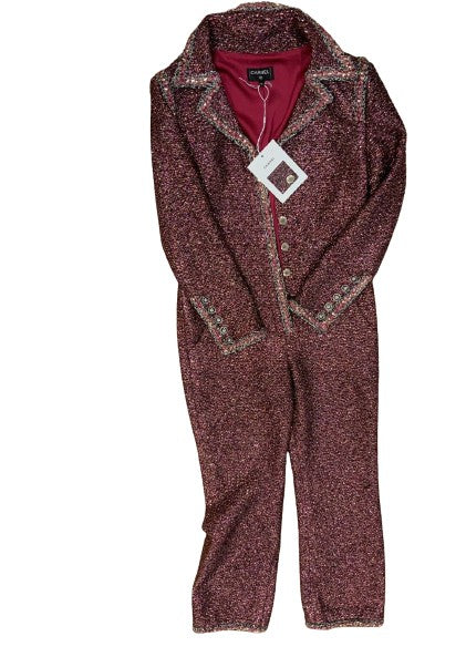 Amazing Chanel 2020 Metallic Iridescent MÉTIERS D’ ART jumpsuit F 42 UK 14 US 10 ladies