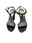 STUART WEITZMAN Colorblock Pattern Espadrilles Wedges Sandals 40.5 UK 7.5 US10.5 ladies