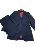 George Bespoke Tailored Wool Suit 3 Pieces in Navy M MEDIUM men