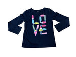 Gap Kids Girls’ Cotton LOVE navy Top Jumper Sweater 10 YEARS children