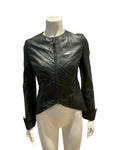 Jasmine di Milo Fitted Leather Blazer Jacket SiZe UK 8 US 4 EU 36 S Small ladies