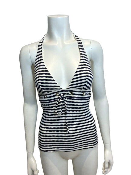 ELIZABETH HURLEY Beach Striped Tank Top Size S small ladies