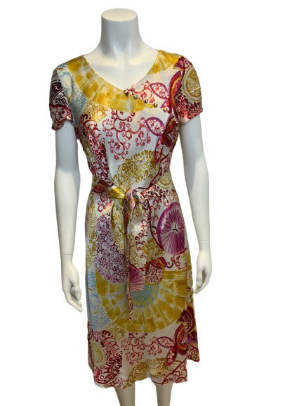 Laurel MOST SEXY Silk Midi Dress Size EU 42 UK 12 US 8 ladies