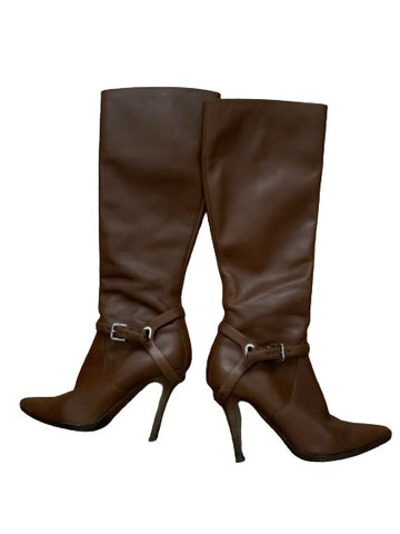 Ralph Lauren Collection Purple Label Knee High Brown Boots Size 39 US 9 UK 6 ladies
