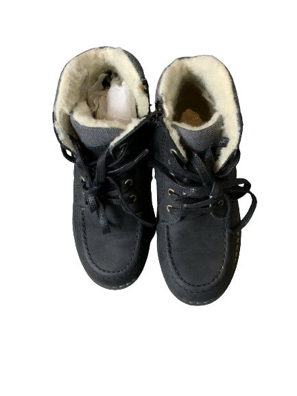 JACADI PARIS Boys' Fake Fur Lined Booties Shoes Size 32 children