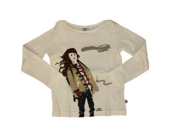 PETIT BATEAU Girl’s Printed Top 5 Years old 110 cm children