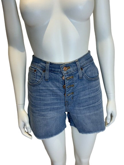 J Crew High Waist Denim Jeans Shorts Size 26 ladies