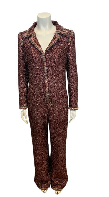 Amazing Chanel 2020 Metallic Iridescent MÉTIERS D’ ART jumpsuit F 42 UK 14 US 10 ladies