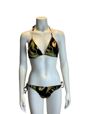 sinesia karol printed two-piece bikini swimsuit swimwear Size S Small ladies