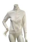 McKenzy White Knit Cardigan Size M medium ladies