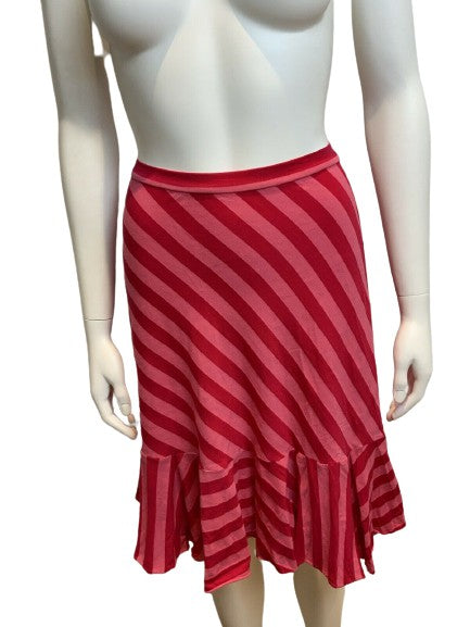 Ella Moss Stripped Prima Cotton Summer Midi Skirt Size XS ladies
