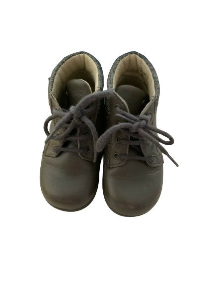 JACADI PARIS Boys' Grey Booties Shoes Size 22 children