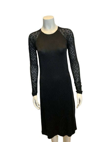 green emerald velvet dress RALPH LAUREN BLACK LABEL CHROCKET SLEEVES MIDI DRESS SIZE L LARGE ladi –  Afashionistastore