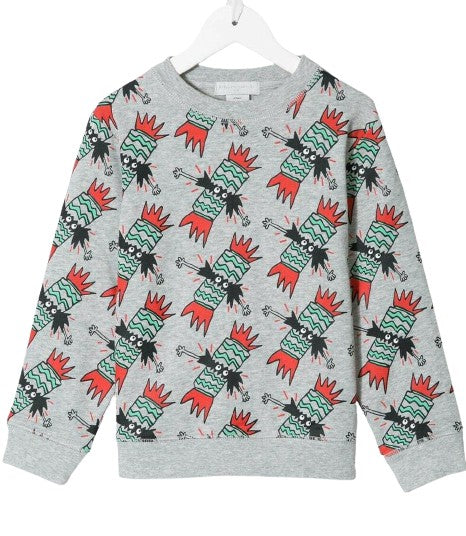 Stella McCartney KIDS Grey Printed Sweatshirt 6 Years old Children