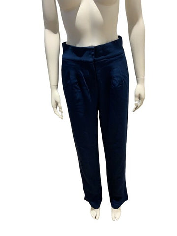 Amazing MIXED Brazil High Waisted Blue Pants Trousers Size 38 UK 10 US 6 ladies