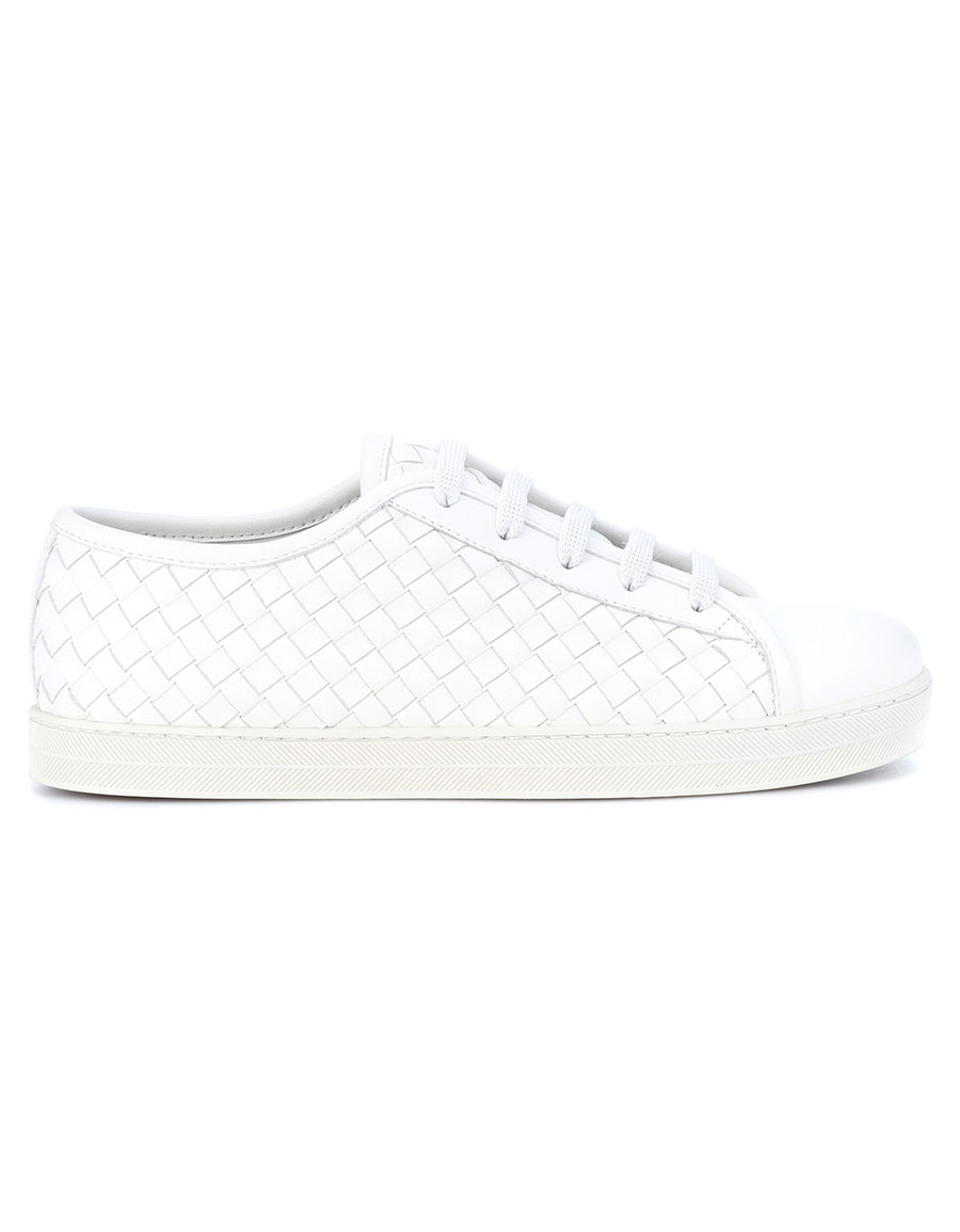Bottega Veneta Intrecciato leather sneakers trainers Size 37 US 7 UK 4 €928 ladies