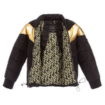 GUESS Black & Gold Puffer Jacket Girls Size 14 years children