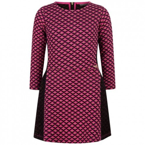 GUESS pink and black jacquard girls dress Size XXL 14-16 years children