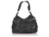 SAINT LAURENT YVES SAINT LAURENT YSL Leather Saint Tropez Black Bag Handbag ladies