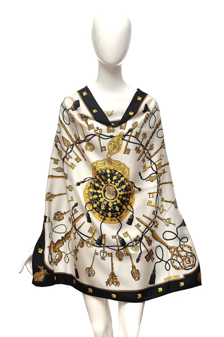 Hermès LES CLES THE KEYS SILK SCARF 90 X 90 LADIES