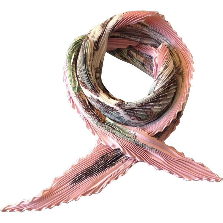 HERMÈS SQUARE SCARF - SPRINGS PLISSÉ pleated scarf Ladies