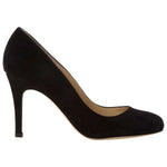 HOBBS Women's Rebecca Suede Almond Toe Court Shoes Black Size 41 UK 11 US 8 ladies