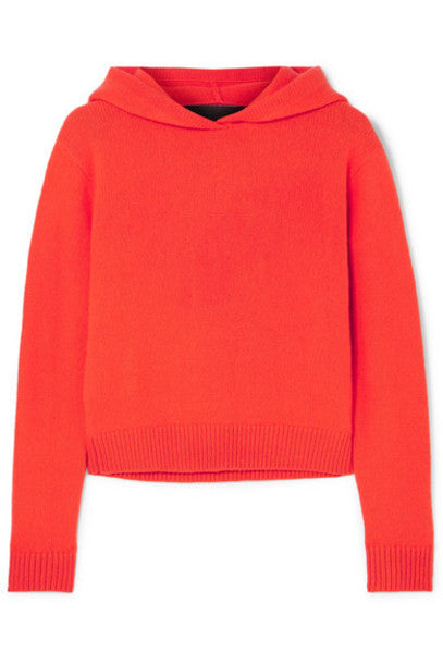 THE ELDER STATESMAN Pure Cashmere Knit Hoodie Sweater Jumper Size L large ladies