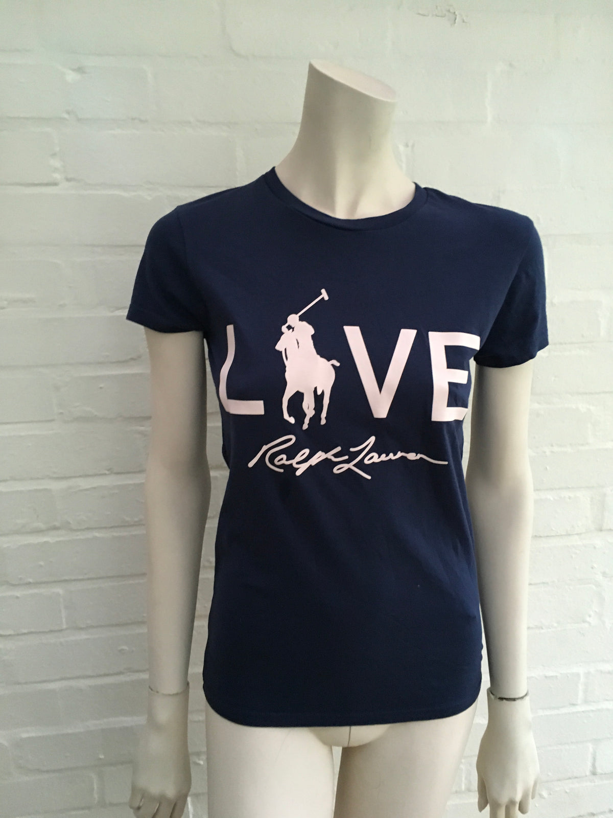 Ralph Lauren Pink Pony Love Graphic T-Shirt Ladies
