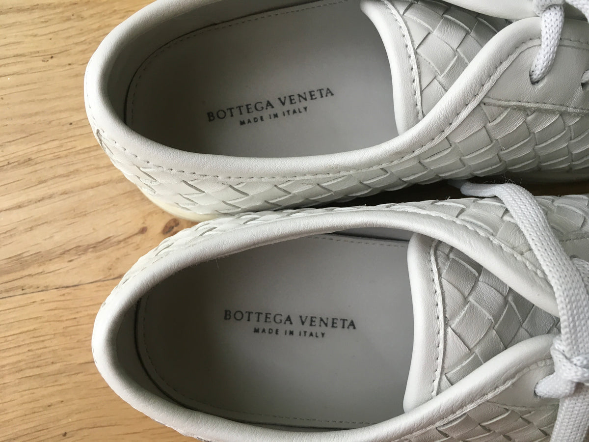 Bottega Veneta Intrecciato leather sneakers trainers Size 37 US 7 UK 4 €928 ladies