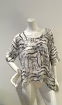 American Vintage Silk Marble Patterned Top Size S SMALL ladies